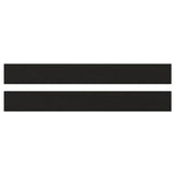 LERHYTTAN drawer front, black stained, 80x10 cm, 2 pack