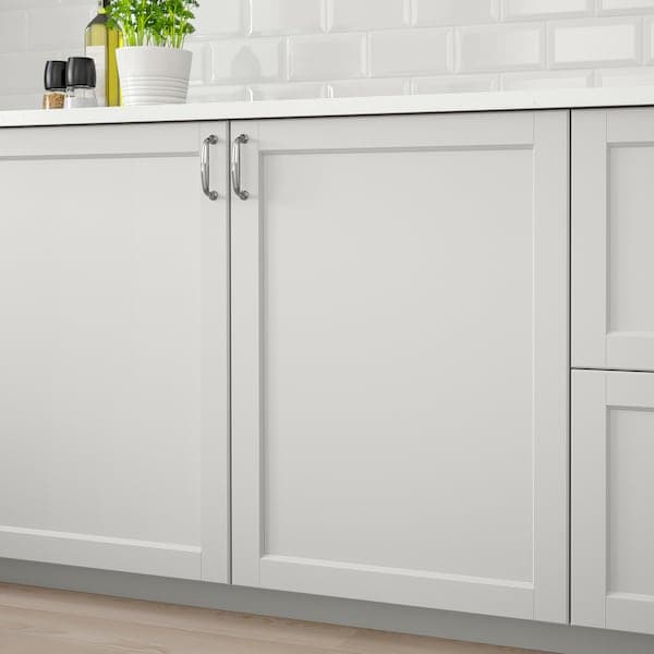 LERHYTTAN - Front for dishwasher, light grey, 45x80 cm - best price from Maltashopper.com 60461507