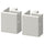 LERHYTTAN - LERHYTTAN Corner leg for decorative plinth, light grey, 8 cm