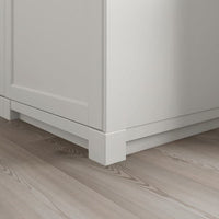 LERHYTTAN - Corner leg for decorative plinth, light grey, 8 cm - best price from Maltashopper.com 40403231