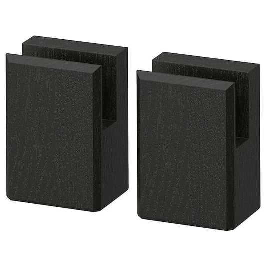 Ikea LERHYTTAN - Leg for decorative plinth, black stained, 8 cm