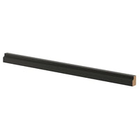 LERHYTTAN deco strip, contoured edge, black stained, 221 cm