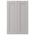 LERHYTTAN - LERHYTTAN 2-p door f corner base cabinet set, light grey, 25x80 cm