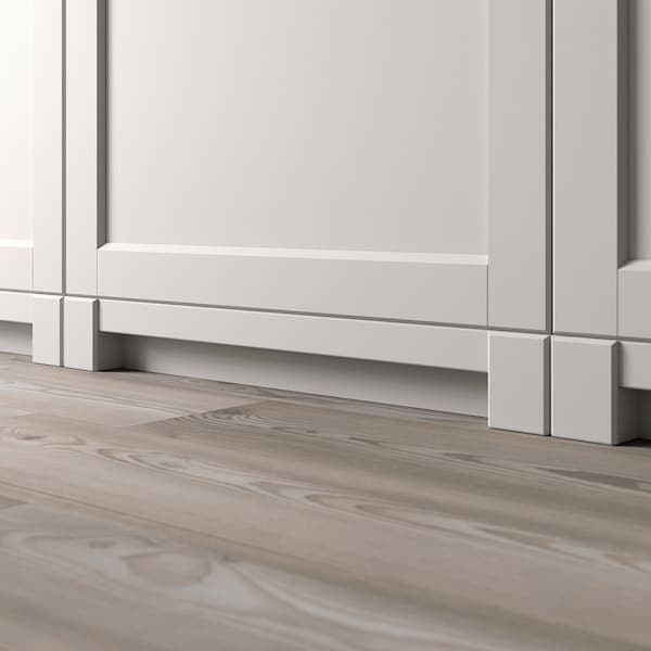 Ikea LERHYTTAN - Decorative plinth, light grey, 220 cm