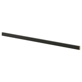 LERHYTTAN decorative plinth, black stained, 220 cm