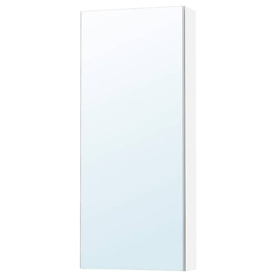 LETTAN - Mirror cabinet with door, mirror effect/mirror glass, 40x15x95 cm - best price from Maltashopper.com 40534920