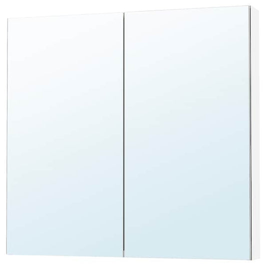 Ikea LETTAN - Mirror cabinet with doors, mirror effect/mirror glass, 100x15x95 cm