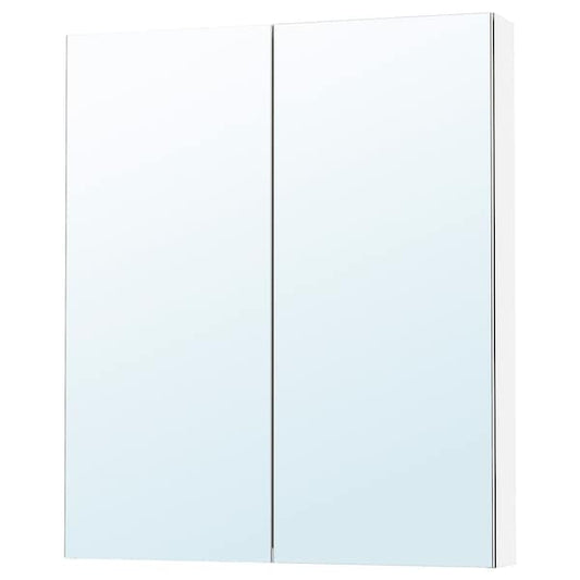 Ikea LETTAN - Mirror cabinet with doors, mirror effect/mirror glass, 80x15x95 cm
