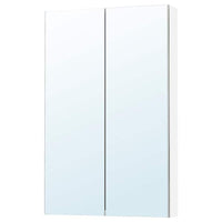 LETTAN - Mirror cabinet with doors, mirror effect/mirror glass, 60x15x95 cm - best price from Maltashopper.com 00534922