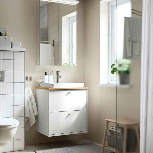 Ikea LETTAN - Mirror cabinet with doors, mirror effect/mirror glass, 60x15x95 cm