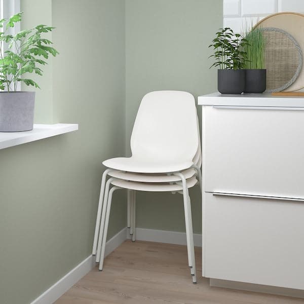 Ikea LIDÅS - Chair, white/Sefast white