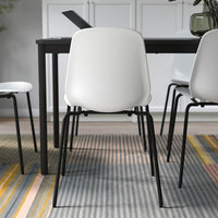 LIDÅS - Chair, white/Sefast black - best price from Maltashopper.com 69481394