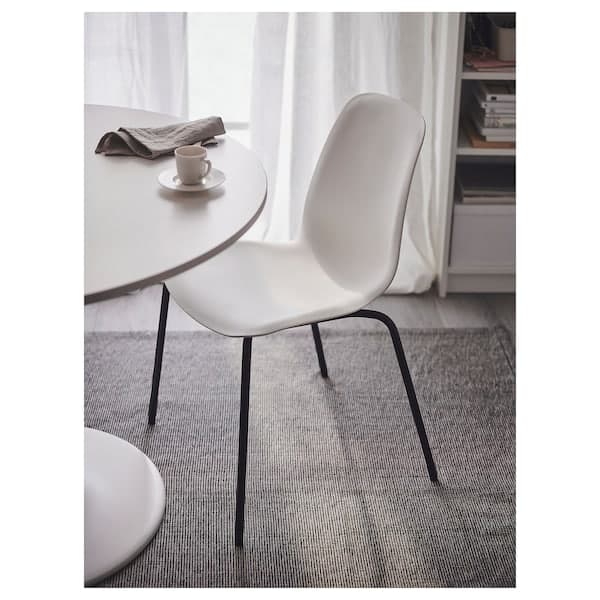 LIDÅS - Chair, white/Sefast black - best price from Maltashopper.com 69481394