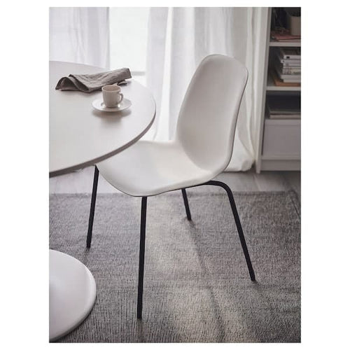 LIDÅS - Chair, white/Sefast black