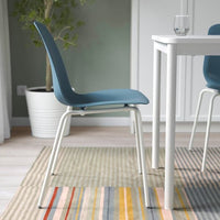 LIDÅS - Chair, blue/Sefast white - best price from Maltashopper.com 99481397