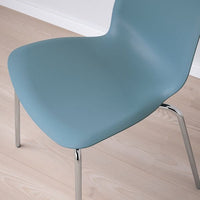 LIDÅS - Chair, blue/Sefast chrome-plated - best price from Maltashopper.com 19481400