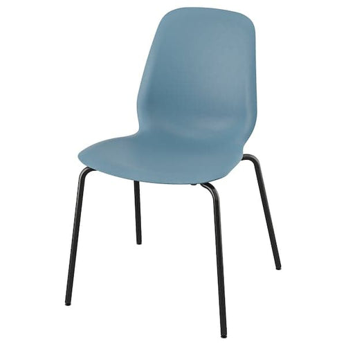 LIDÅS - Chair, blue/Sefast black