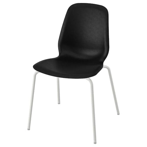 LIDÅS - Chair, black/Sefast white