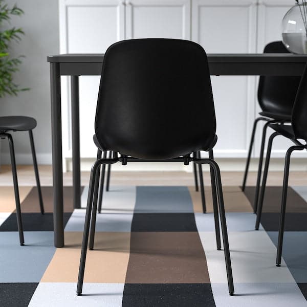 LIDÅS - Chair, black/Sefast black - best price from Maltashopper.com 49505560