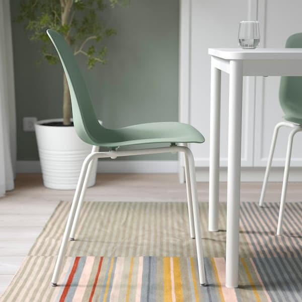 Ikea LIDÅS - Chair, green/Sefast white