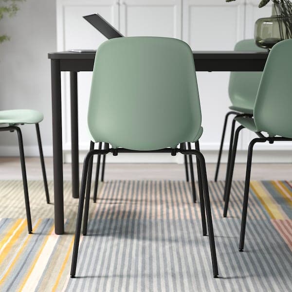 Ikea LIDÅS - Chair, green/Sefast black