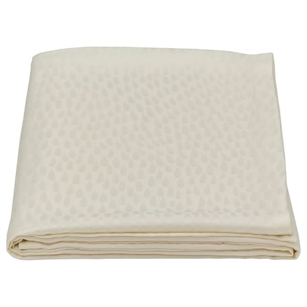 Ikea LIGUSTER - Tablecloth, patterned white, 145x240 cm
