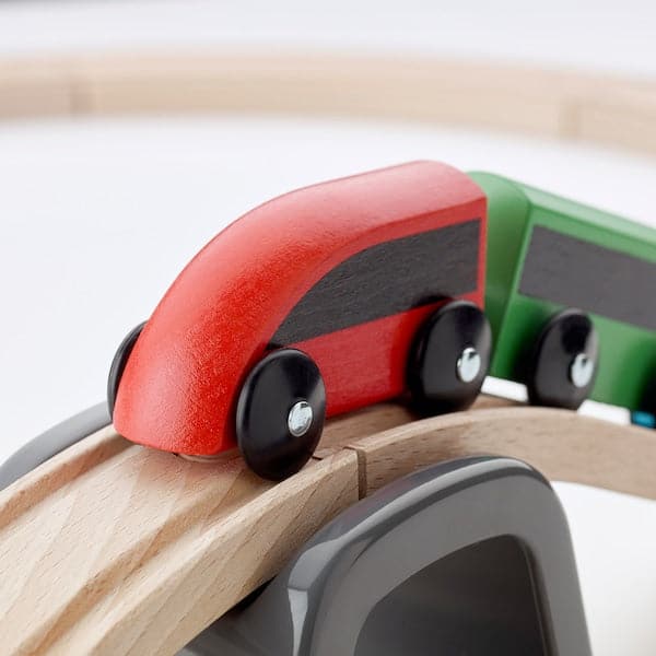 Ikea LILLABO - 20-piece basic train set, multicolour