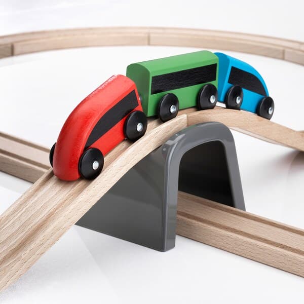 Ikea LILLABO - 20-piece basic train set, multicolour