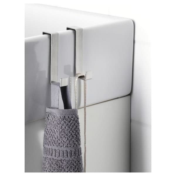 LILLÅNGEN Door Rack - stainless steel , - Premium Bathroom Accessories from Ikea - Just €6.99! Shop now at Maltashopper.com