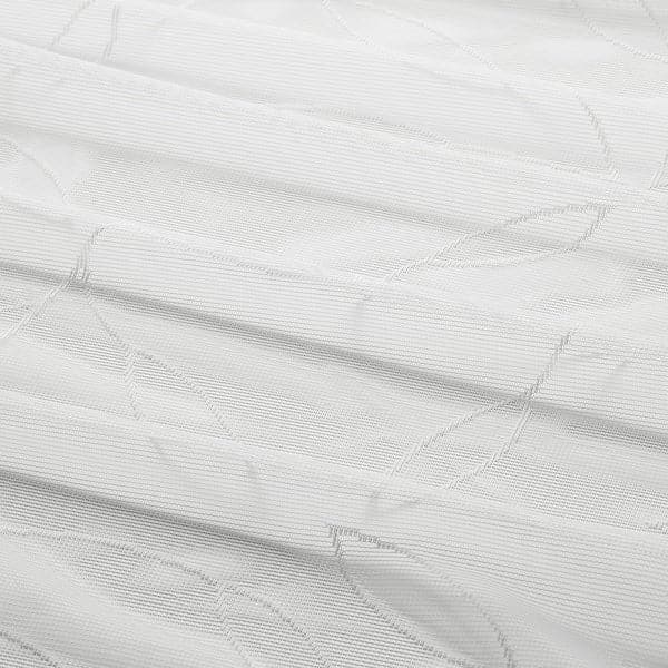 LILLEGERD Thin curtains, 1 pair - white leaves 145x300 cm , - best price from Maltashopper.com 00464783