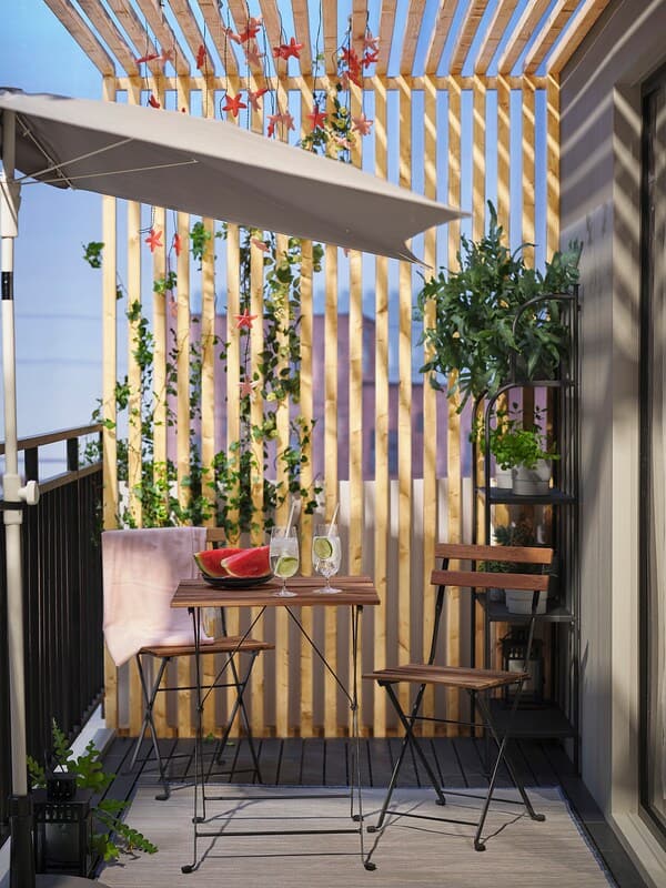 Ikea LILLEÖ - Parasol, grey, 150x100 cm