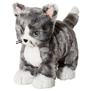Ikea LILLEPLUTT - Soft toy, cat grey/white