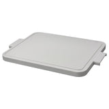 LILLHAVET chopping board, light grey, 49x35 cm