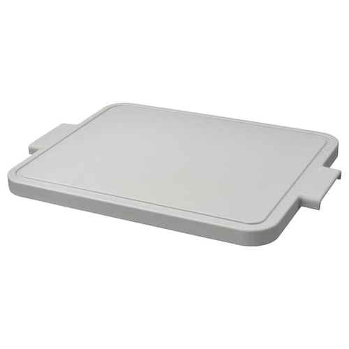 LILLHAVET - Chopping board, light grey, 49x35 cm