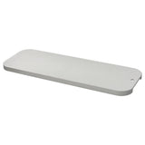 LILLHAVET chopping board, light grey, 48x17 cm
