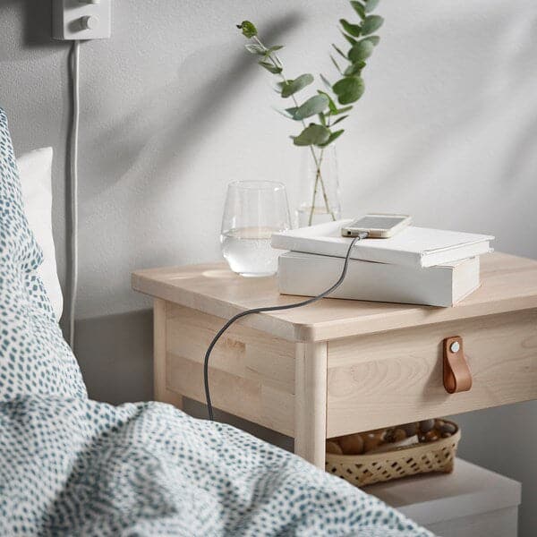 Ikea LILLHULT - USB-A to USB-micro, dark grey, 1.5 m