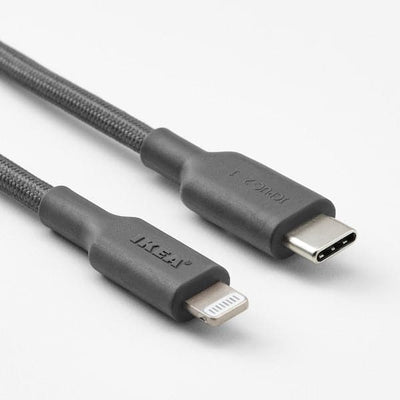 LILLHULT - USB-C to lightning, dark grey, 1.5 m - best price from Maltashopper.com 60528145