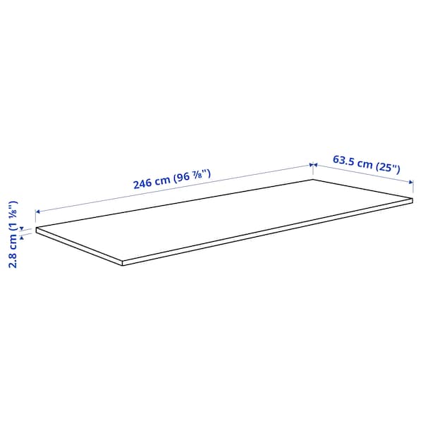 LILLTRÄSK - Worktop, white/laminate, 246x2.8 cm - Premium Countertops from Ikea - Just €64.99! Shop now at Maltashopper.com