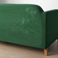 LINANÄS - Slipcover for 2-seater sofa, Vissle dark green , - best price from Maltashopper.com 00564400