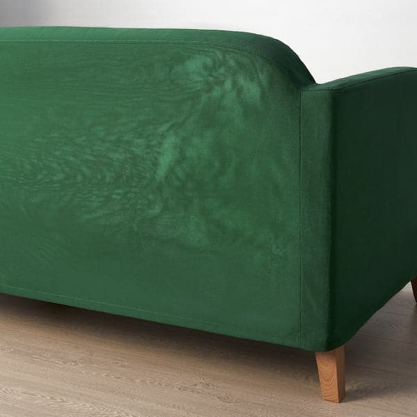 Ikea LINANÄS - Slipcover for 2-seater sofa, Vissle dark green ,