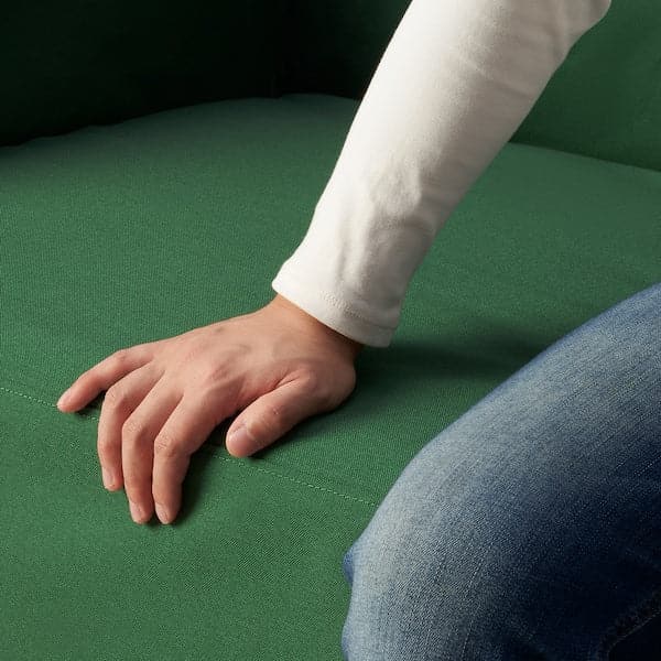 Ikea LINANÄS - Slipcover for 2-seater sofa, Vissle dark green ,