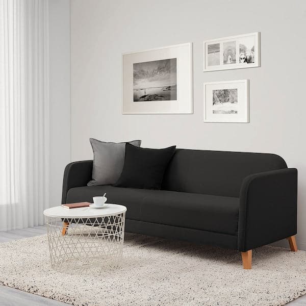 LINANÄS 3 seater sofa - Vissle dark grey , - best price from Maltashopper.com 20512245