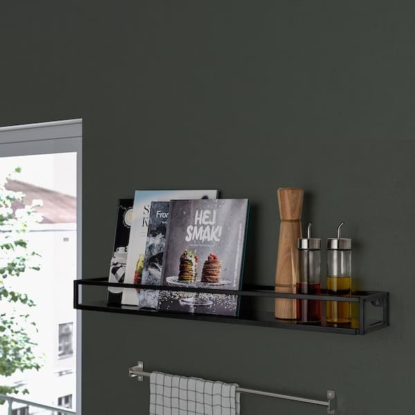 Ikea LINDÅSEN - Display shelf, anthracite, 75 cm