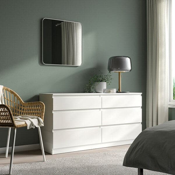 LINDBYN Mirror - white 60x60 cm , 60x60 cm - best price from Maltashopper.com 80493705