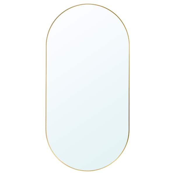 LINDBYN - Mirror, gold-colour, 60x120 cm - best price from Maltashopper.com 90485597
