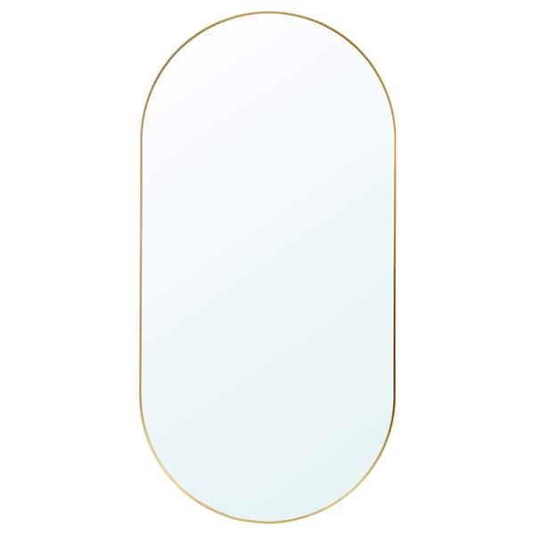 Ikea LINDBYN - Mirror, gold-colour, 60x120 cm