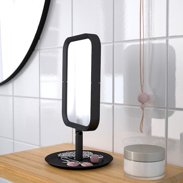 Ikea LINDBYN - Table mirror, black, 14x27 cm