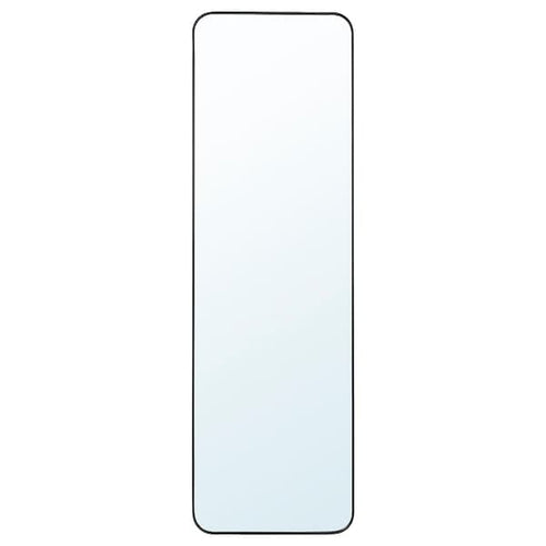 LINDBYN mirror, black, 40x130 cm