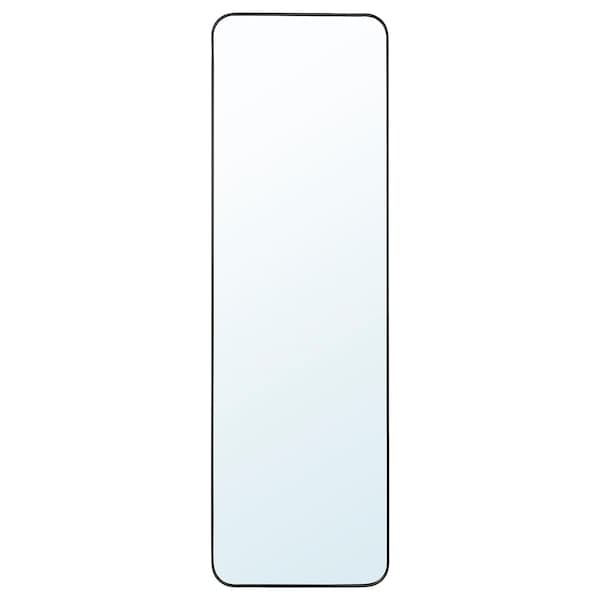 LINDBYN - Mirror, black, 40x130 cm