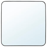 LINDBYN mirror, black, 60x60 cm